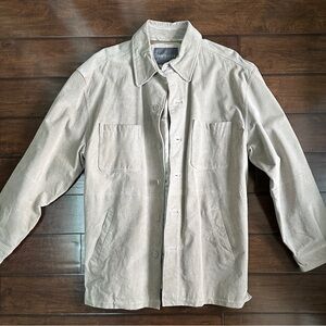 Men’s Van Heusen Suede Leather Shirt Jacket
